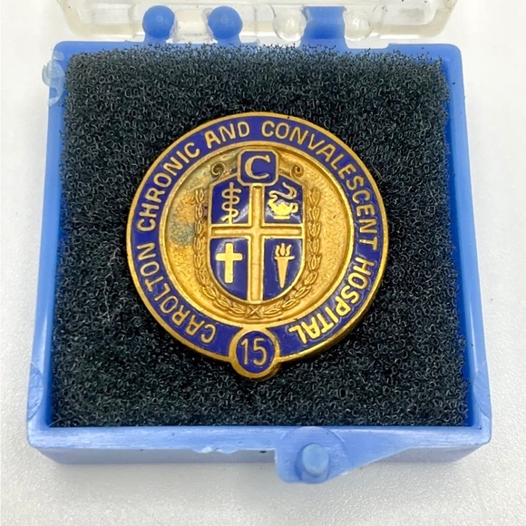 Rare Vintage Carlton Chronic And Convalescent HOSPITAL Gold Filled Pin Pollock - Picture 4 of 8